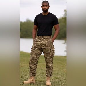IDOGEAR Tactical Camo Pants,Size 38 (Fits Like 36) Military Style Cargo Pants